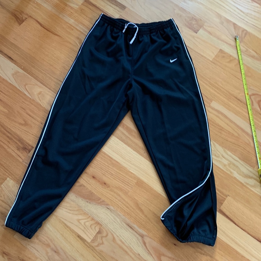 Nike NOS unisex soccer football training black pants F.C. XL 1990’s